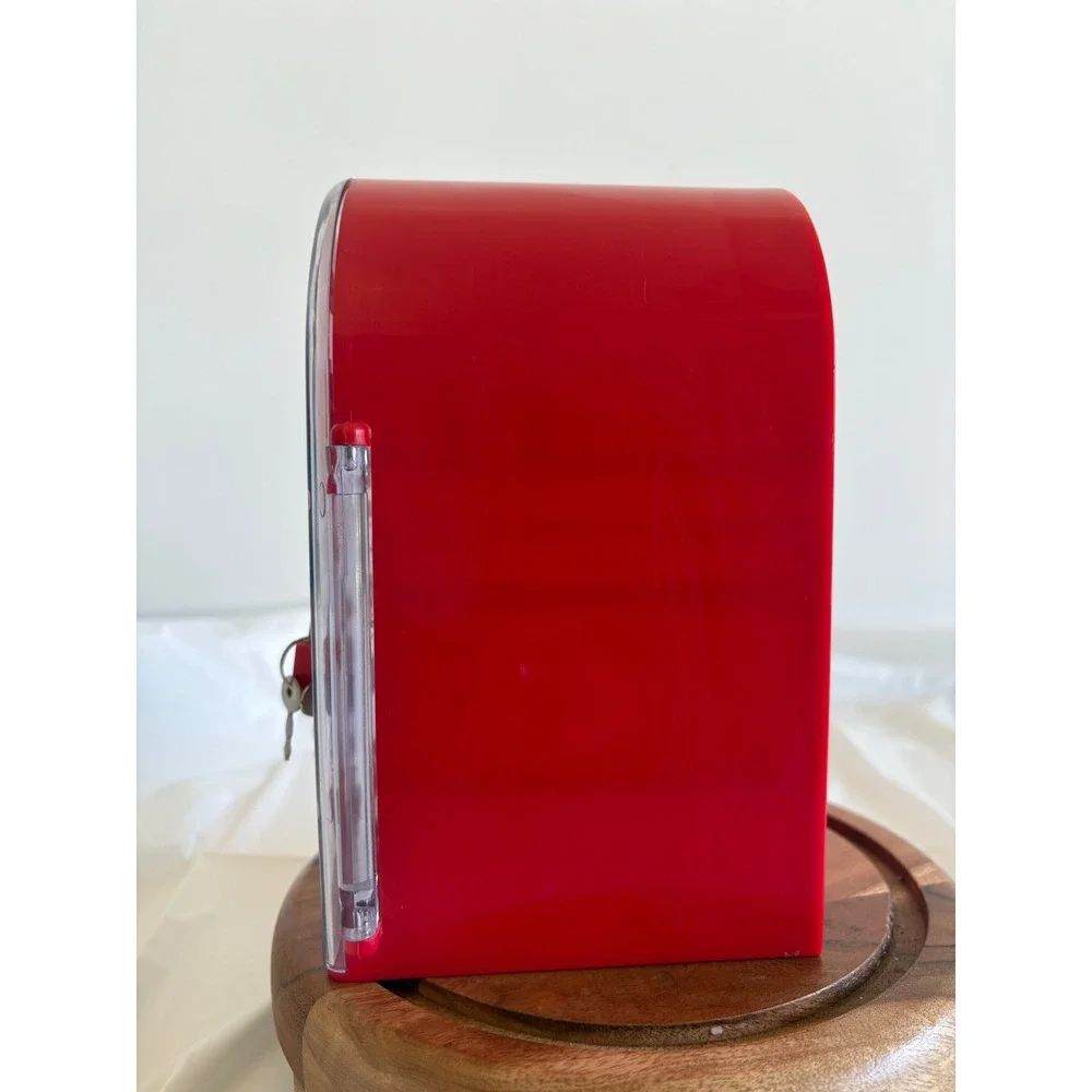 Vintage Y2K Kawaii Sanrio Hello Kitty Red Jewelry Box Cabinet with Lock and Keys